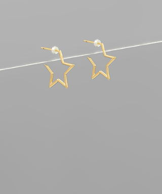 Star Gold Earrings