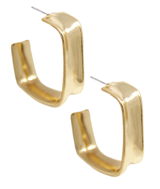 Stay Dreaming Gold Hoops