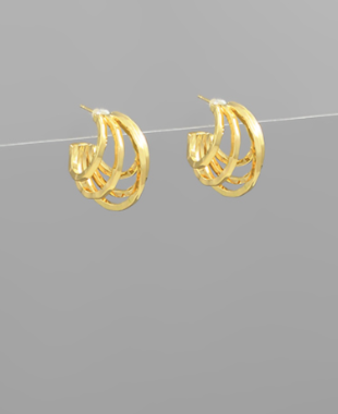 Take Me With You Gold Hoops