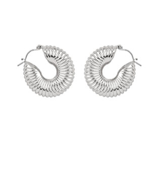 Break Down Walls Silver Hoops