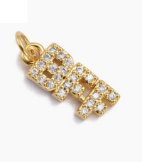Best Friend BFF Gold Charm