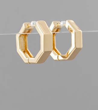 Turning the Page Gold Hoops