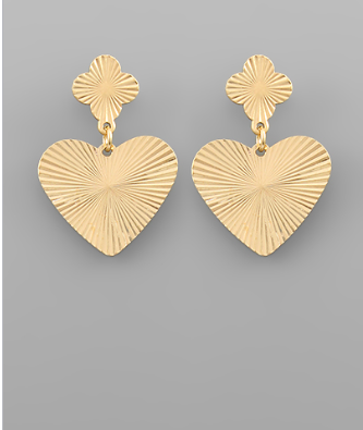 All the Feelings Worn Gold Drop Earrings