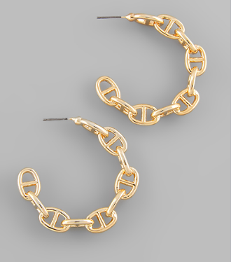 Not Afraid Gold Hoops