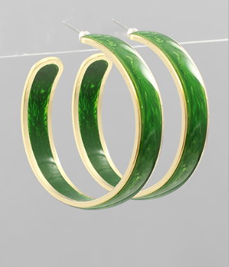 Pretty + Perfect Olive Hoops