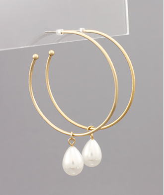 Teardrop Hoops Earrings