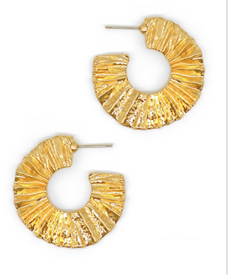 Never the Less Gold Hoops