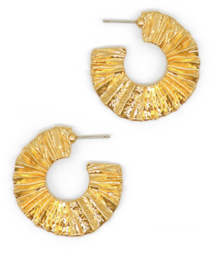 Never the Less Gold Hoops
