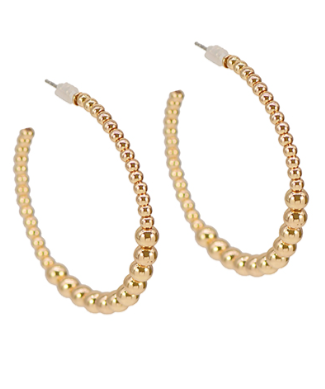 So Many Memories Gold Hoops