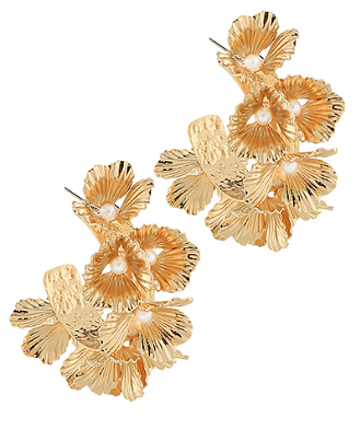 Golden Flora Hoops