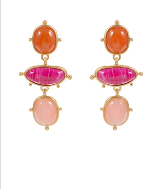 It's Finally Here Pink Drop Earrings