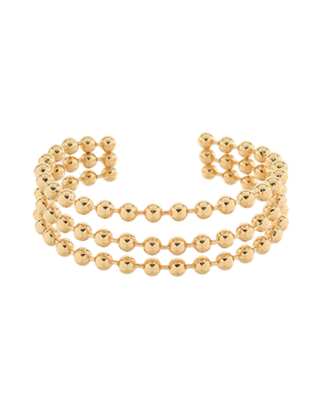 Triple Ball Cuff Bracelet