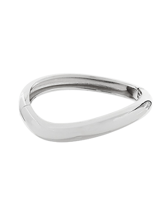 Staying in the City Silver Bangle Bracelet