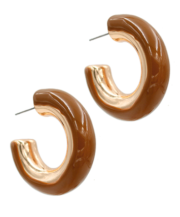 Hazel Hug Hoop Earrings
