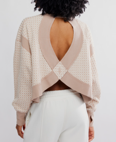 My Time Layer Textured Sandy Top