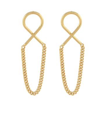 Geometric Linked Drop Earrings