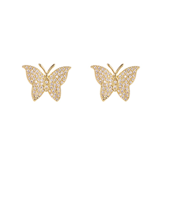 Whispering Wings Stud Earrings
