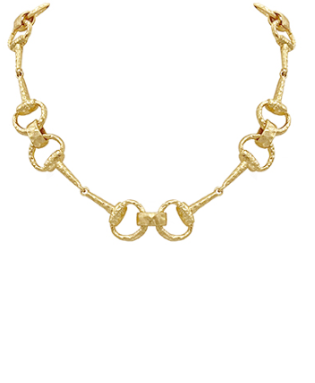 Horsebit Gold Necklace