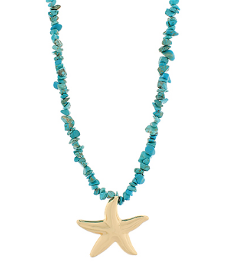 Turquoise Starfish Necklace