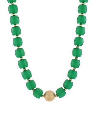 Soft Tides Green Necklace