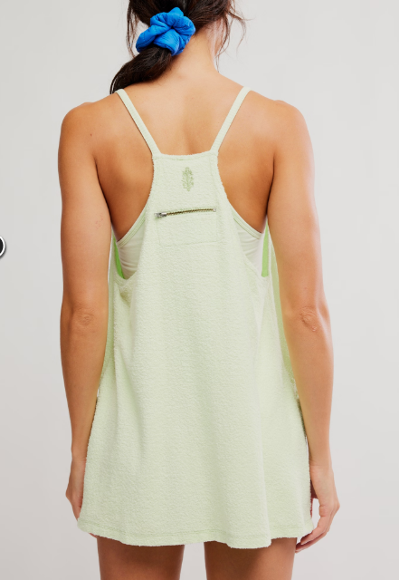 Hot Shot Mini Towel Terry Whipped Lime Romper