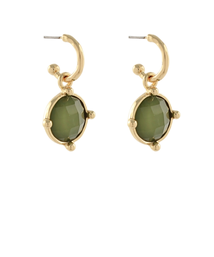 In Rare Form Olive Earrings