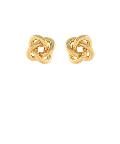 Love Knot Gold Studs