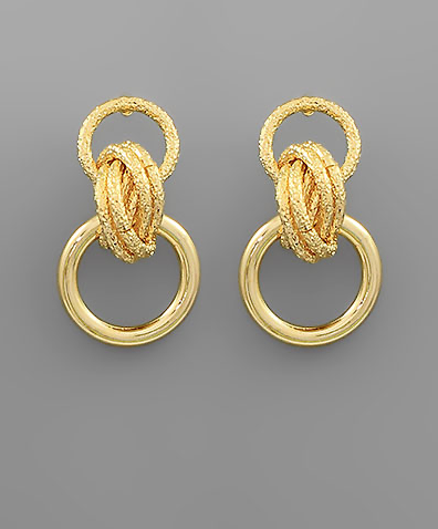 If You Insist Gold Earrings
