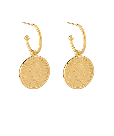 Regal Impression Gold Earrings