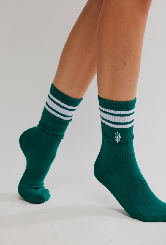 Movement Logo Stripe Midnight Jade Tube Socks