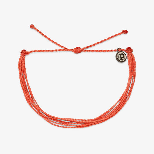 Bright Solid Coral Bracelet