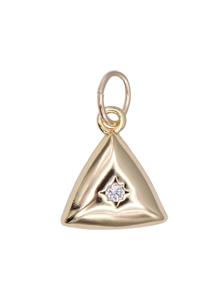 Triangle Gem Charm
