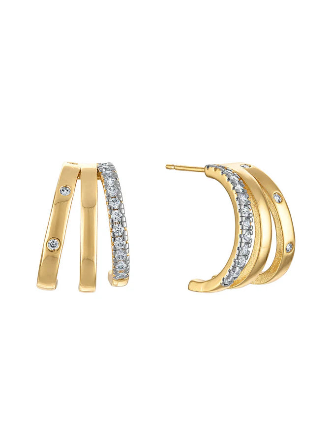 Teddy Triple Earring