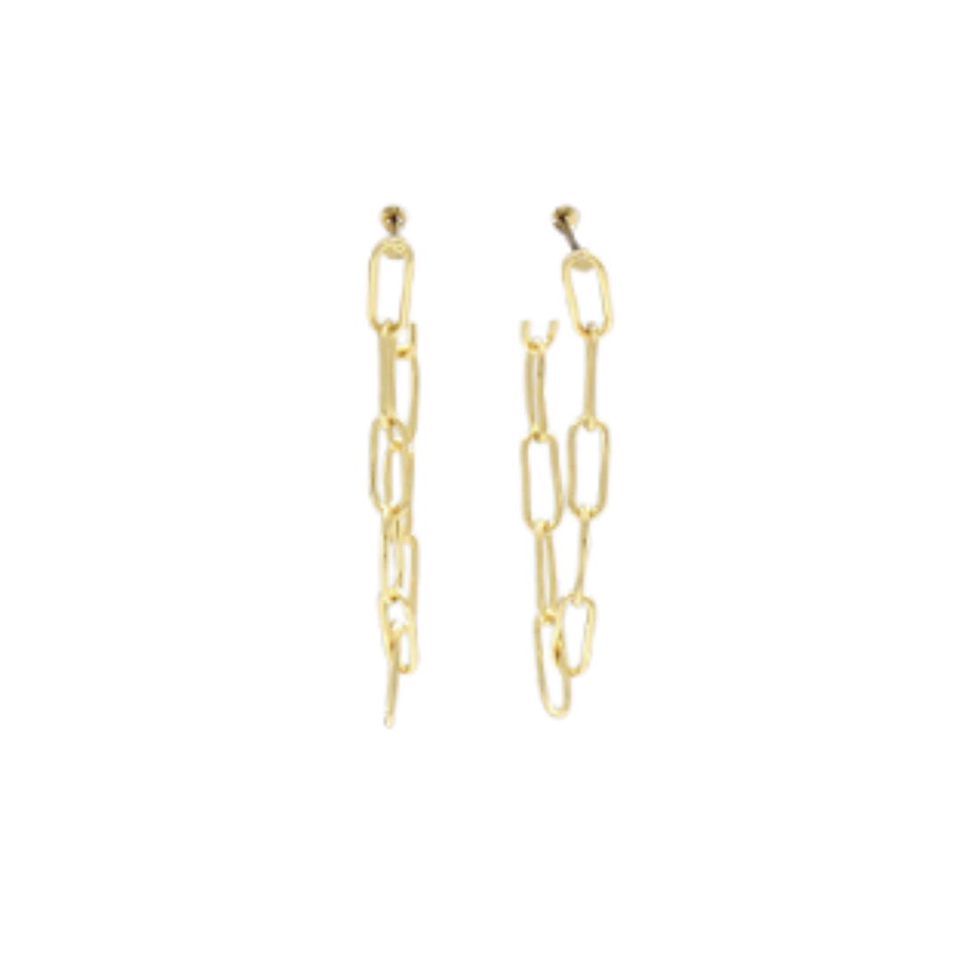 Linked Together Gold Earrings