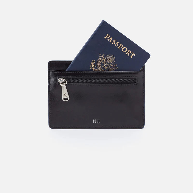 Euro Slide Black Card Case Wallet