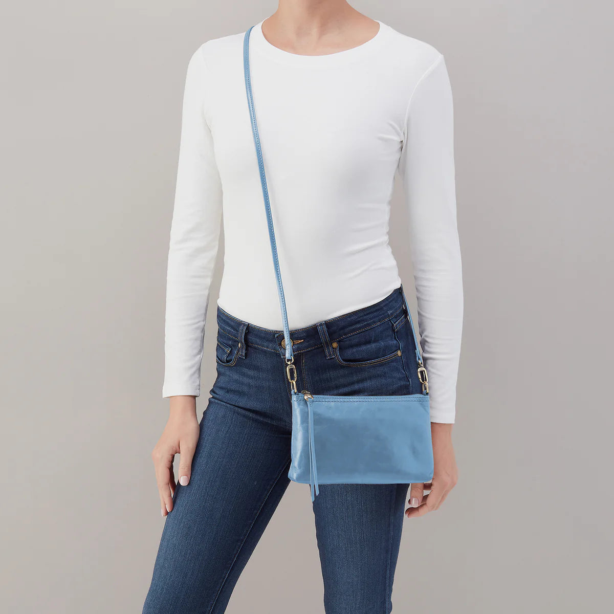 Darcy Faded Denim Crossbody