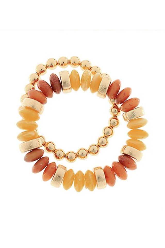 Uptown Glow Brown Bracelet Set