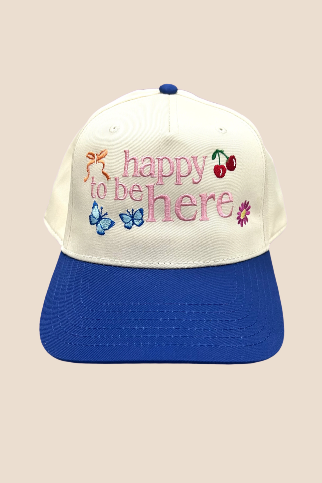 Happy to Be Here Blue Cap