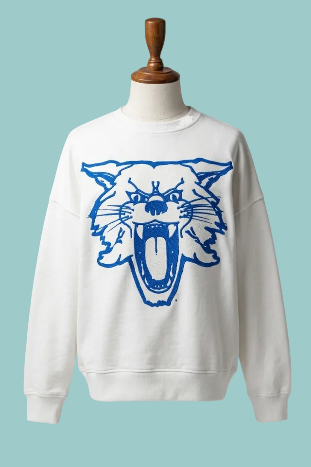 Kentucky Big Canvas Puff Janise White Sweatshirt