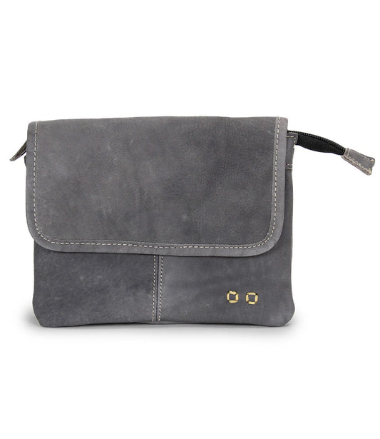 Ziggy Ash Velvet Crossbody Clutch Bag