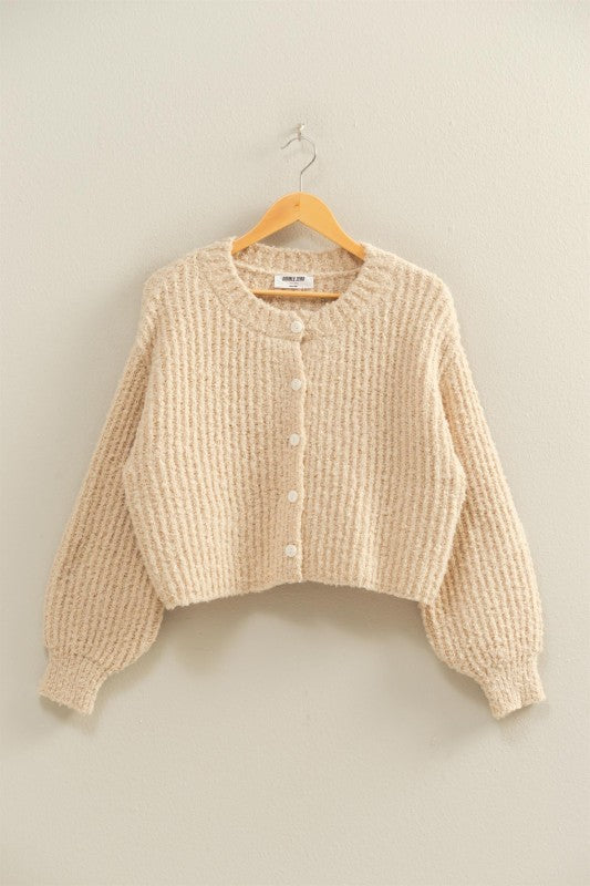 In Just a Minute Cream Cardigan