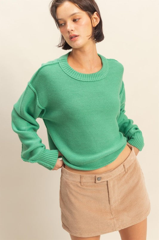 Naturally Cool Green Sweater