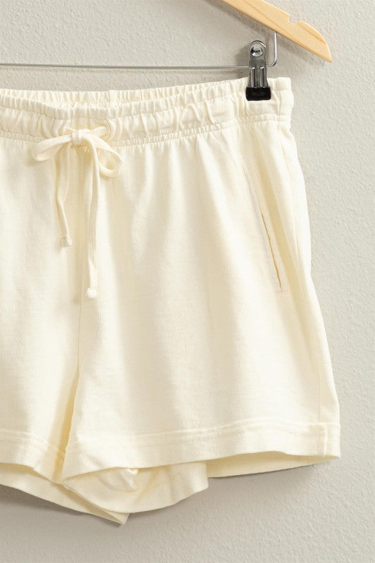 Downtime Cream Shorts
