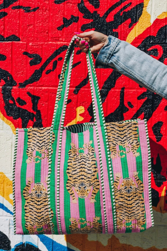 Wild About It Quilted Tote Bag