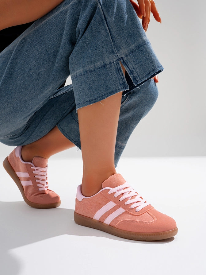 Retro Casual Orange Pink Sneakers