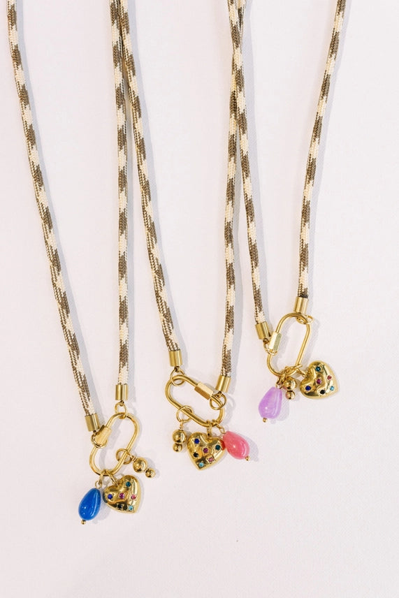 Happy Heart Cord Necklace