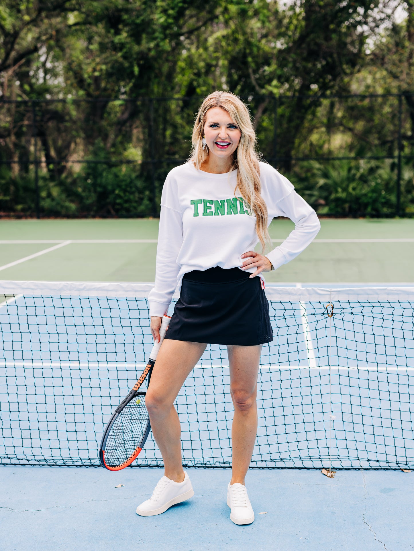 Tennis Cropped Sweatshirt