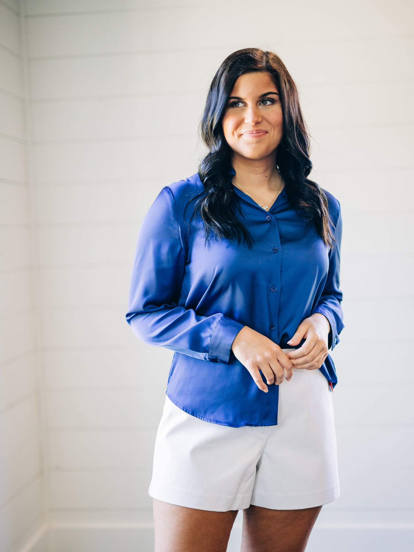 Hope for More Stone Navy Top