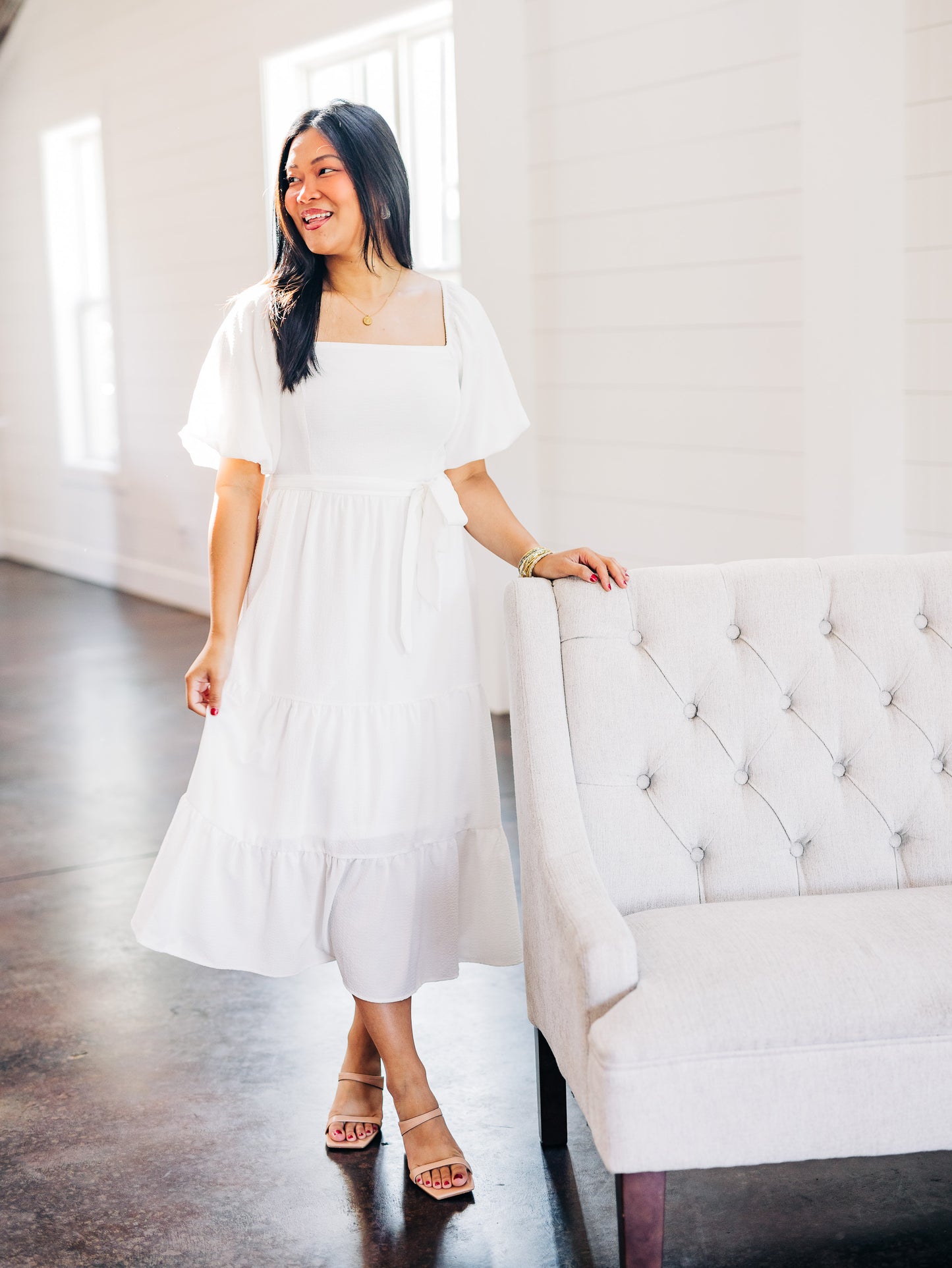Dreaming Of Sunny Days Off White Dress
