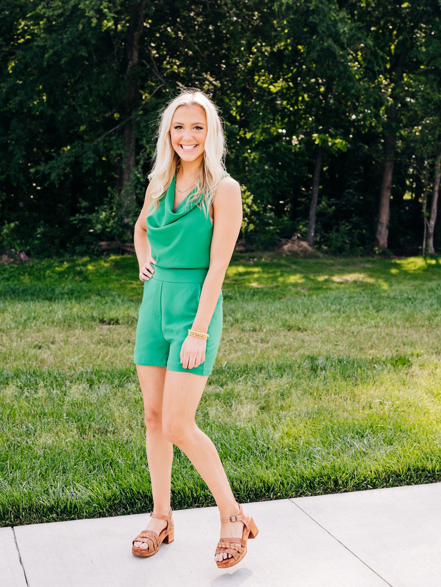 Date with Fate Kelly Green Top